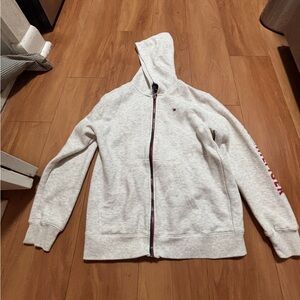 Tommy Hilfiger Cream Zip-Up Hoodie